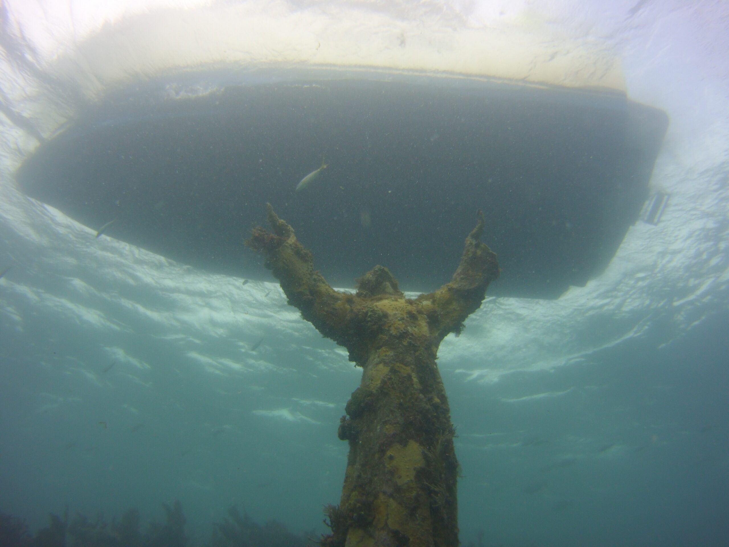 Underwater Statue Of Jesus