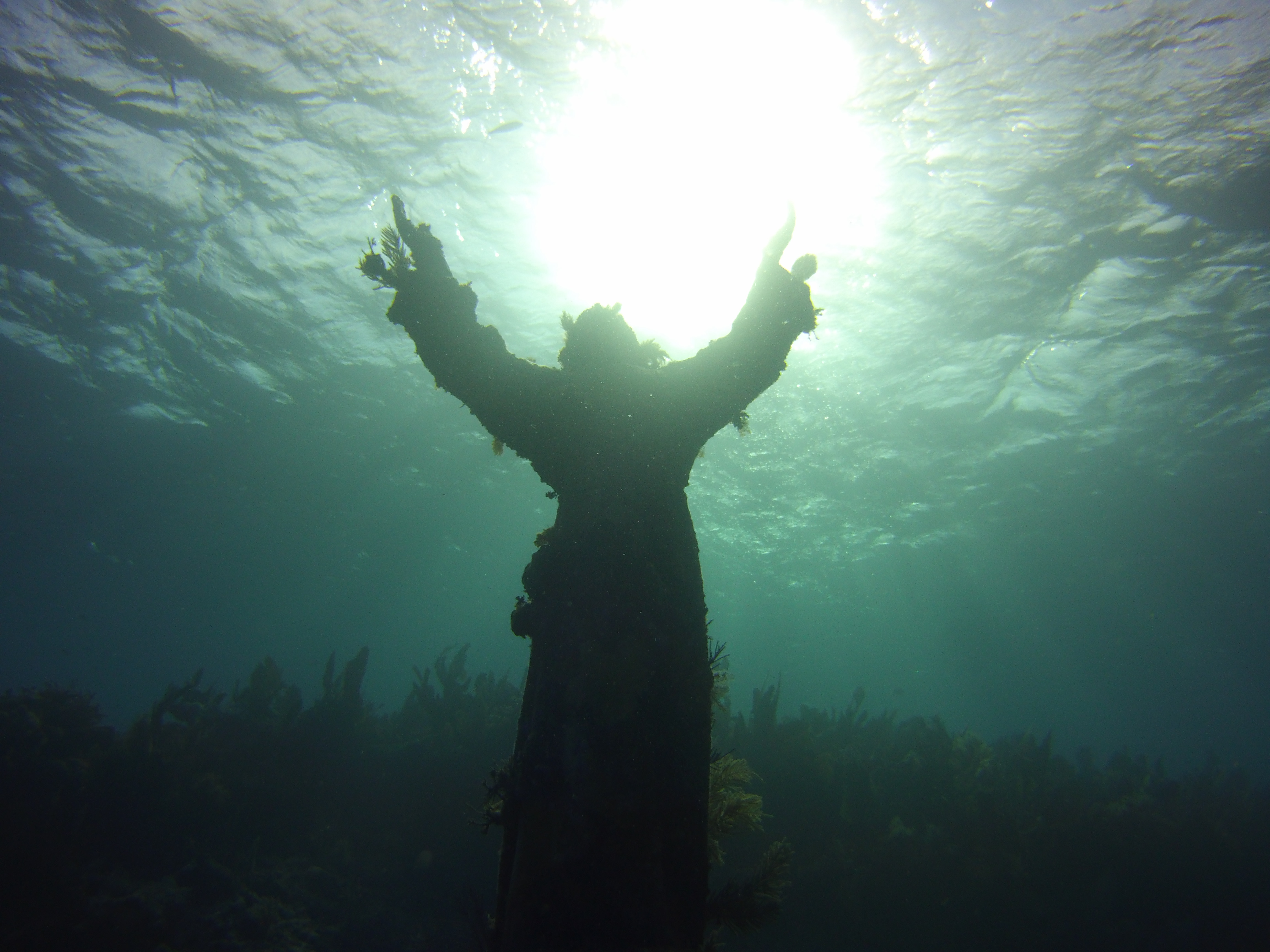 Christ of the abyss at key largo dry rocks florida