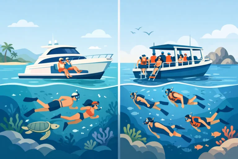 Private Charter vs Group Snorkeling 10 Private Charter vs Group Snorkeling