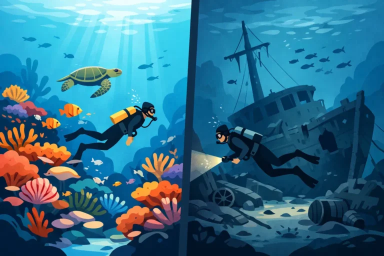 Reef Diving vs Wreck Diving: Which Fits You? 3 Reef Diving vs Wreck Diving: Which Fits You?